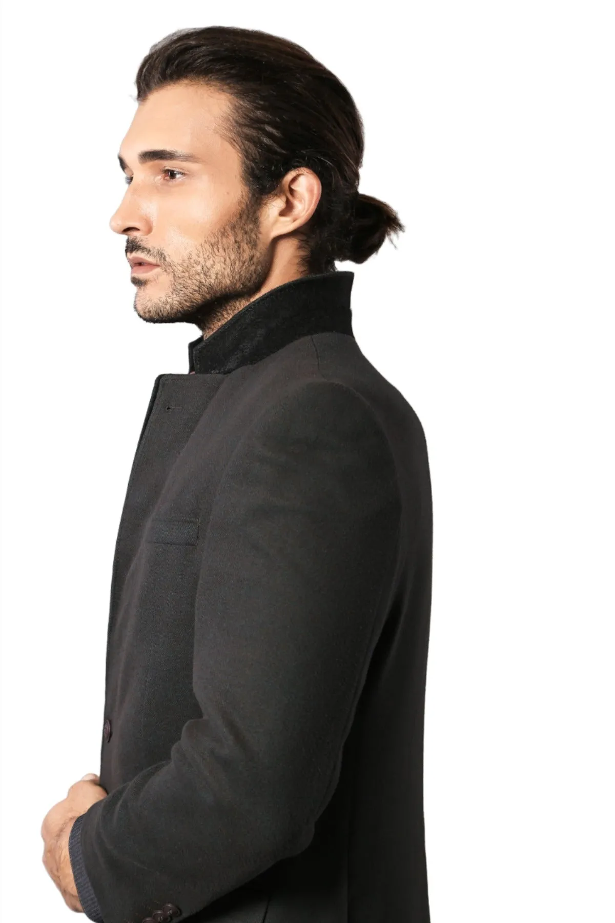 4 Drop Cachet Black Men Blazer - Wessi