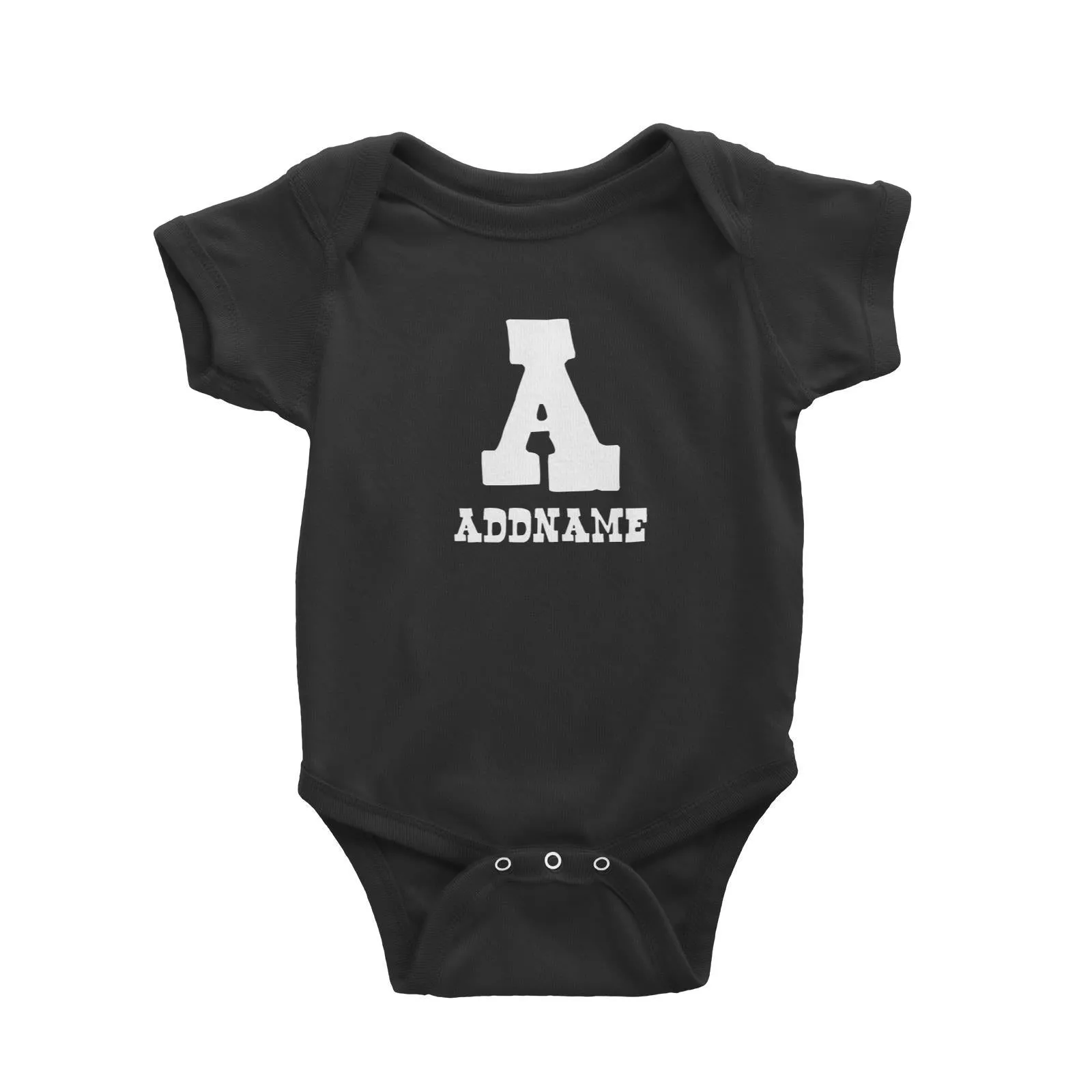 Add Initial and Add Name Baby Romper