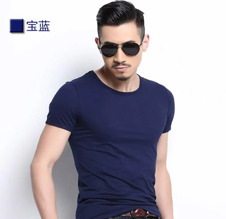 Aidase  New Men V-neck T Shirt 6 colors Fitness Mens T-shirts V neck Man T-shirt For Male Clothing Tshirts M-4XL Tops o-neck Tees