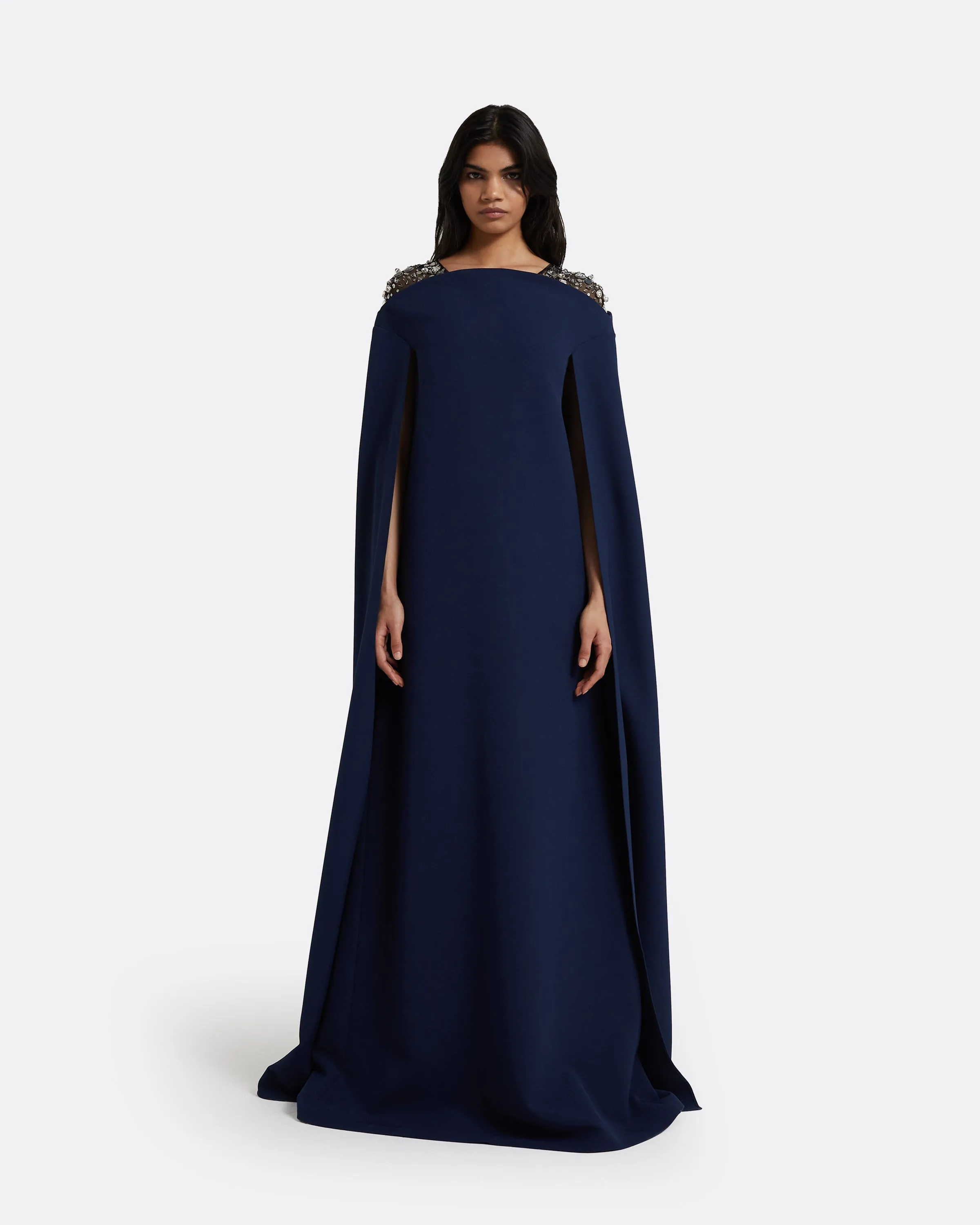 Aleyna Maritime Long Dress