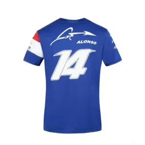 Alpine T-shirt, Fernando Alonso 14 Team, Blue, 2021