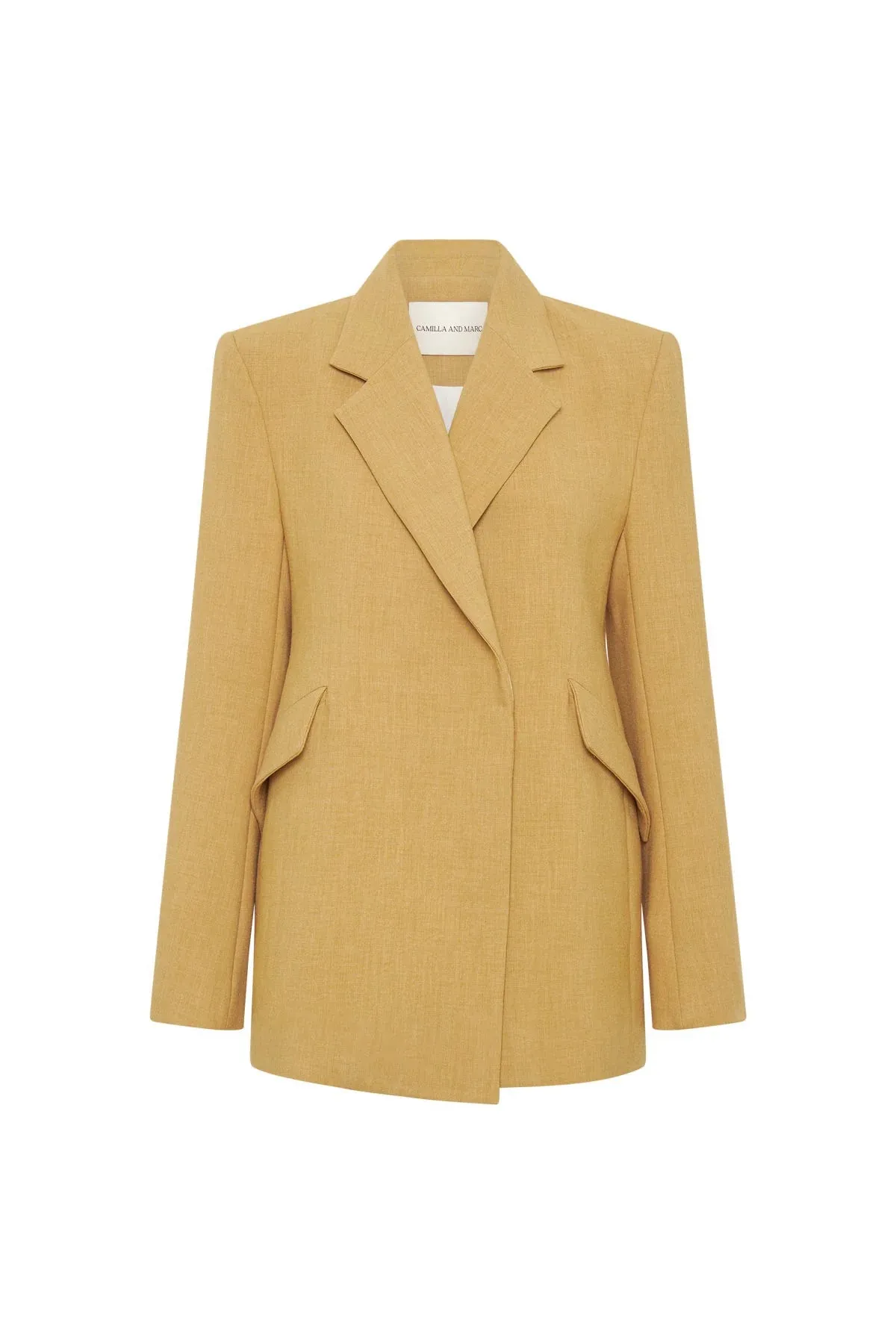 Ambrose Tailored Blazer Mustard