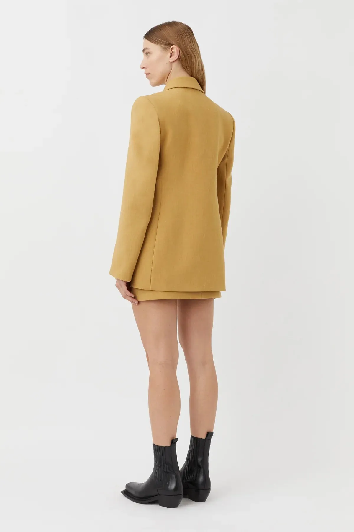 Ambrose Tailored Blazer Mustard