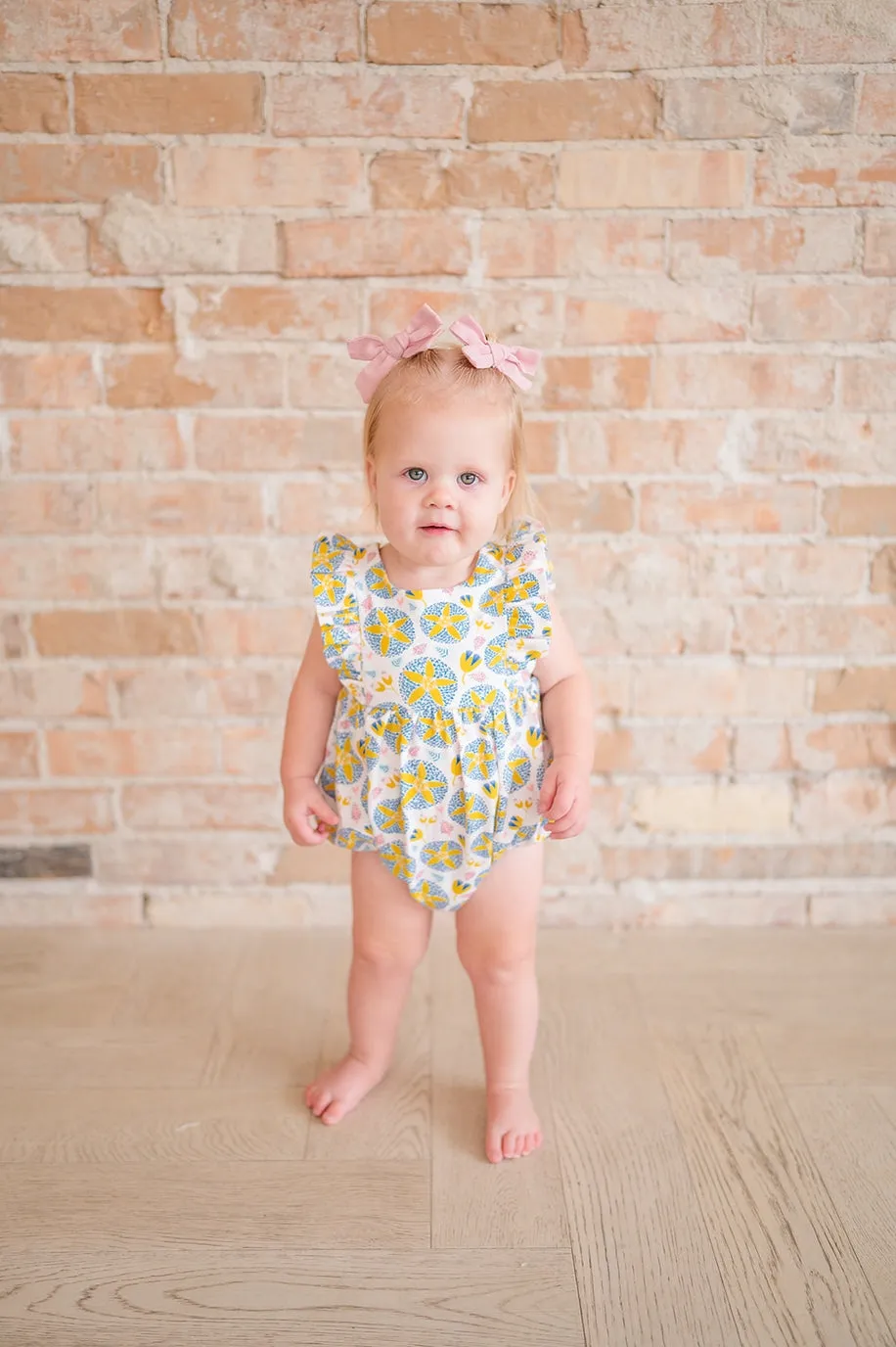 Amelia Romper in Starburst Garden