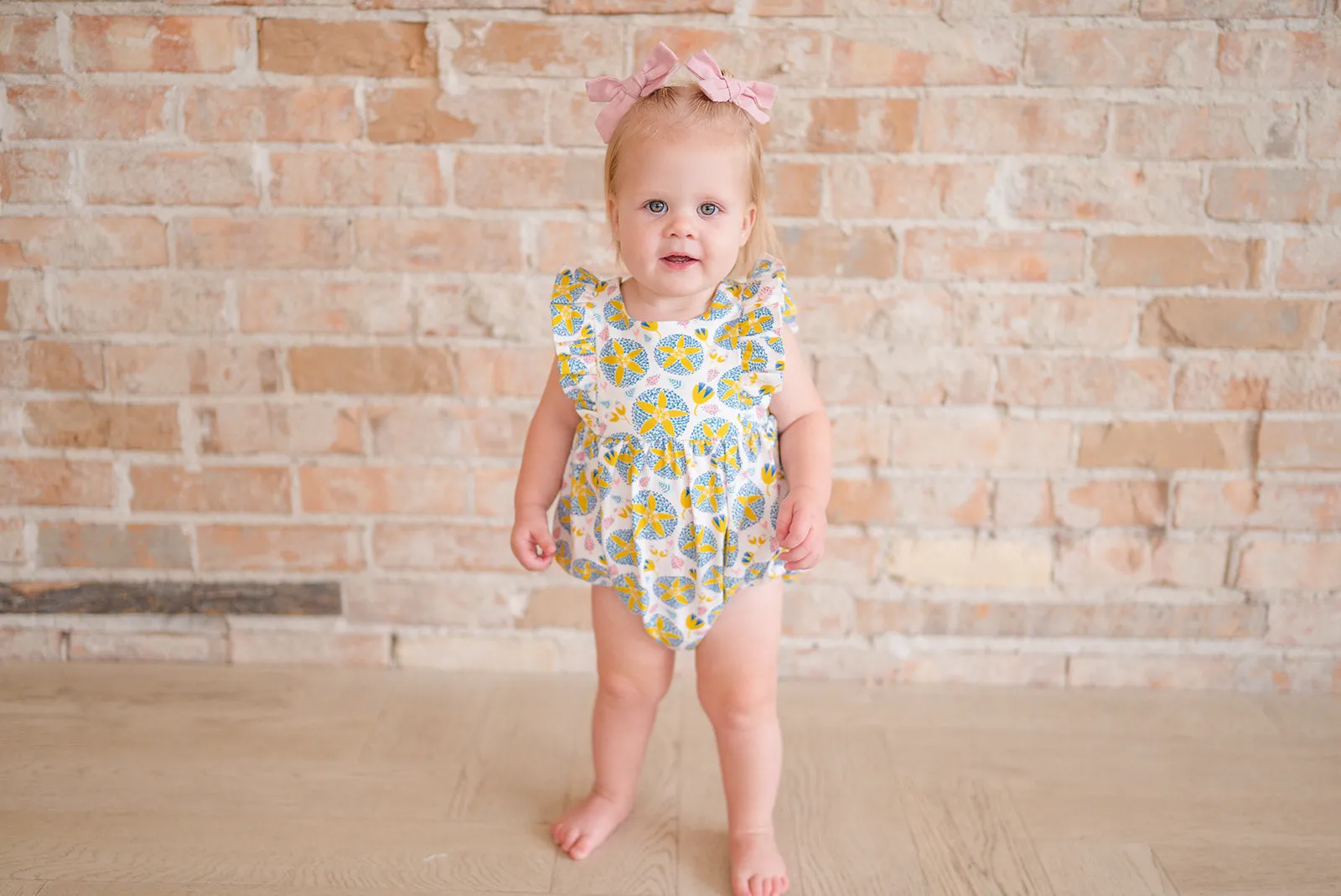 Amelia Romper in Starburst Garden