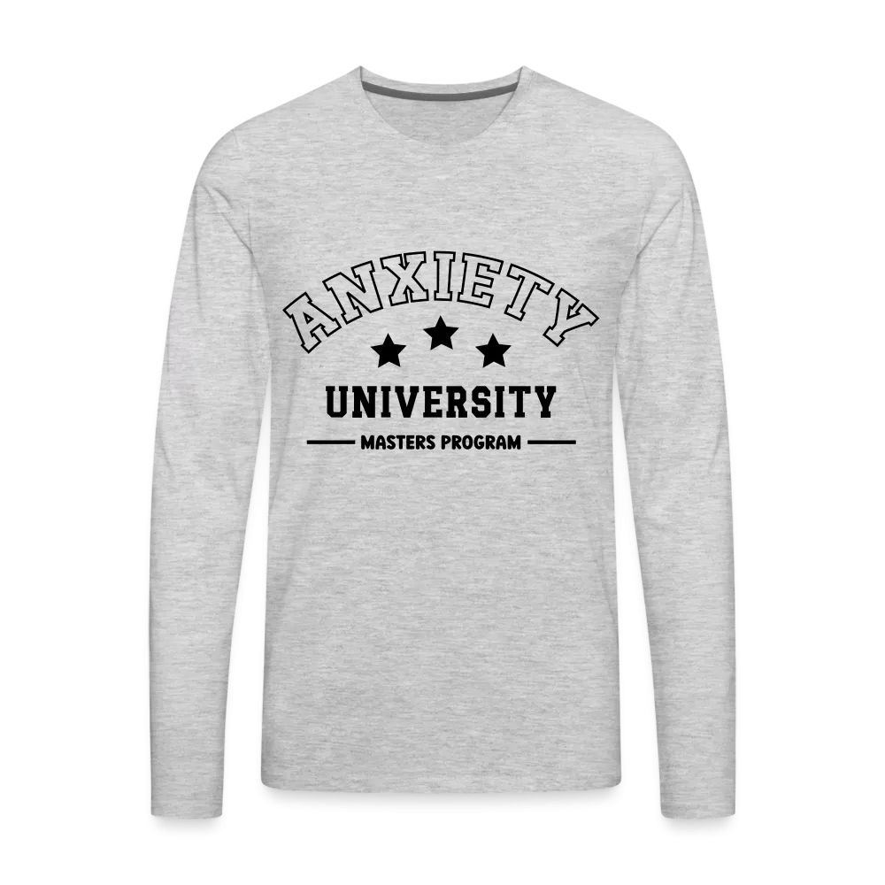 Anxiety University Masters Program, Men's Premium Long Sleeve T-Shirt