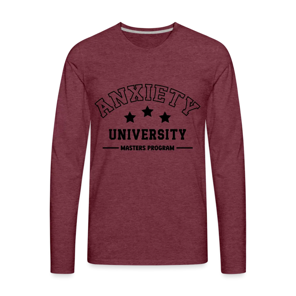 Anxiety University Masters Program, Men's Premium Long Sleeve T-Shirt