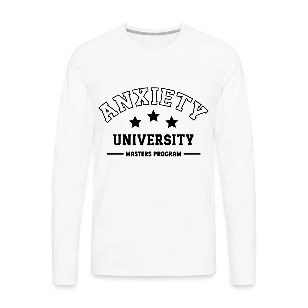 Anxiety University Masters Program, Men's Premium Long Sleeve T-Shirt