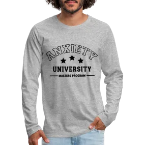 Anxiety University Masters Program, Men's Premium Long Sleeve T-Shirt