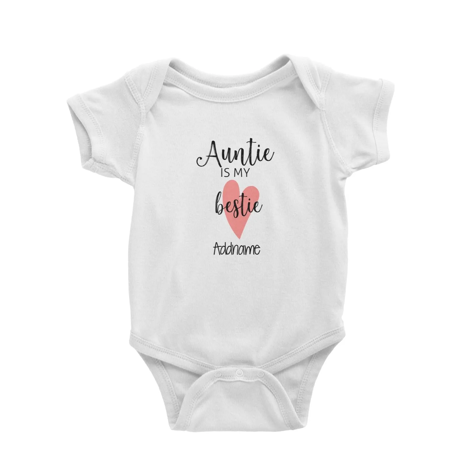 Auntie Is My Bestie Addname Baby Romper