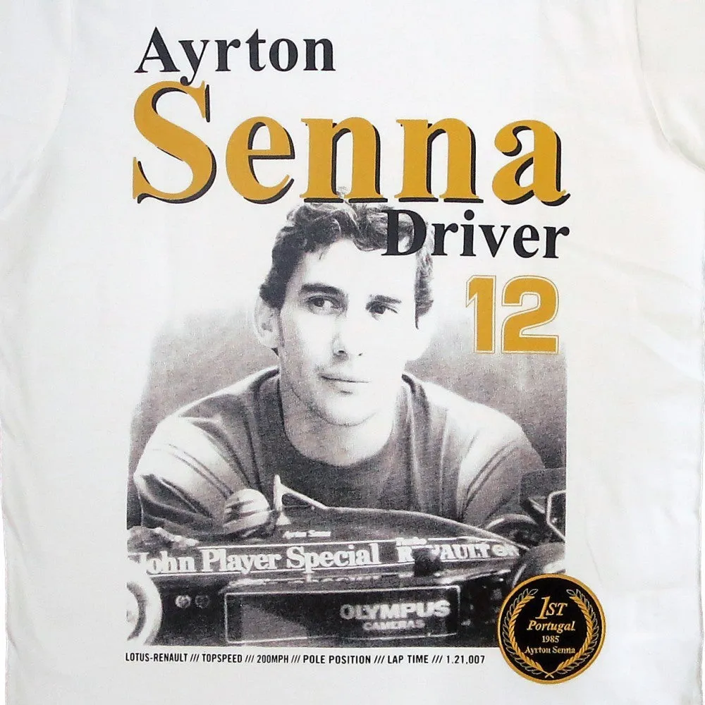 Ayrton Senna T-shirt, 1985, White, 2016