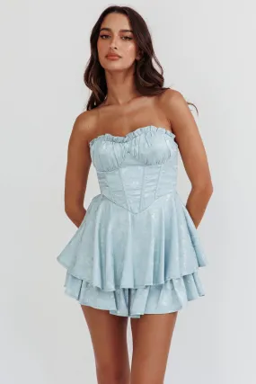 Baby Blue Corset Romper