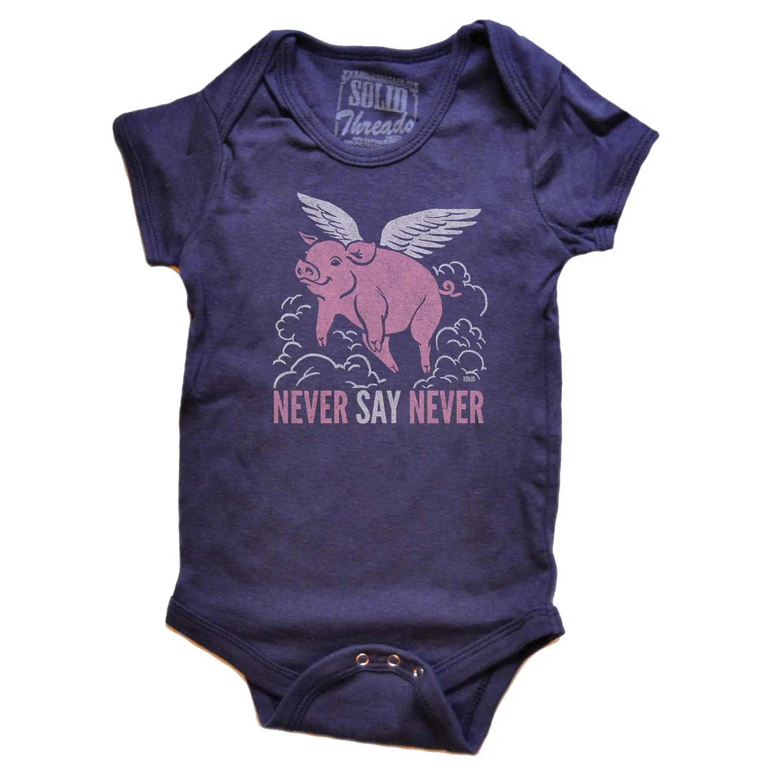 Baby Never Say Never One Piece Romper