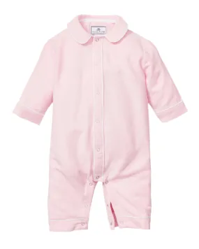 Baby's Flannel Cambridge Romper in Pink