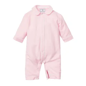 Baby's Flannel Cambridge Romper in Pink