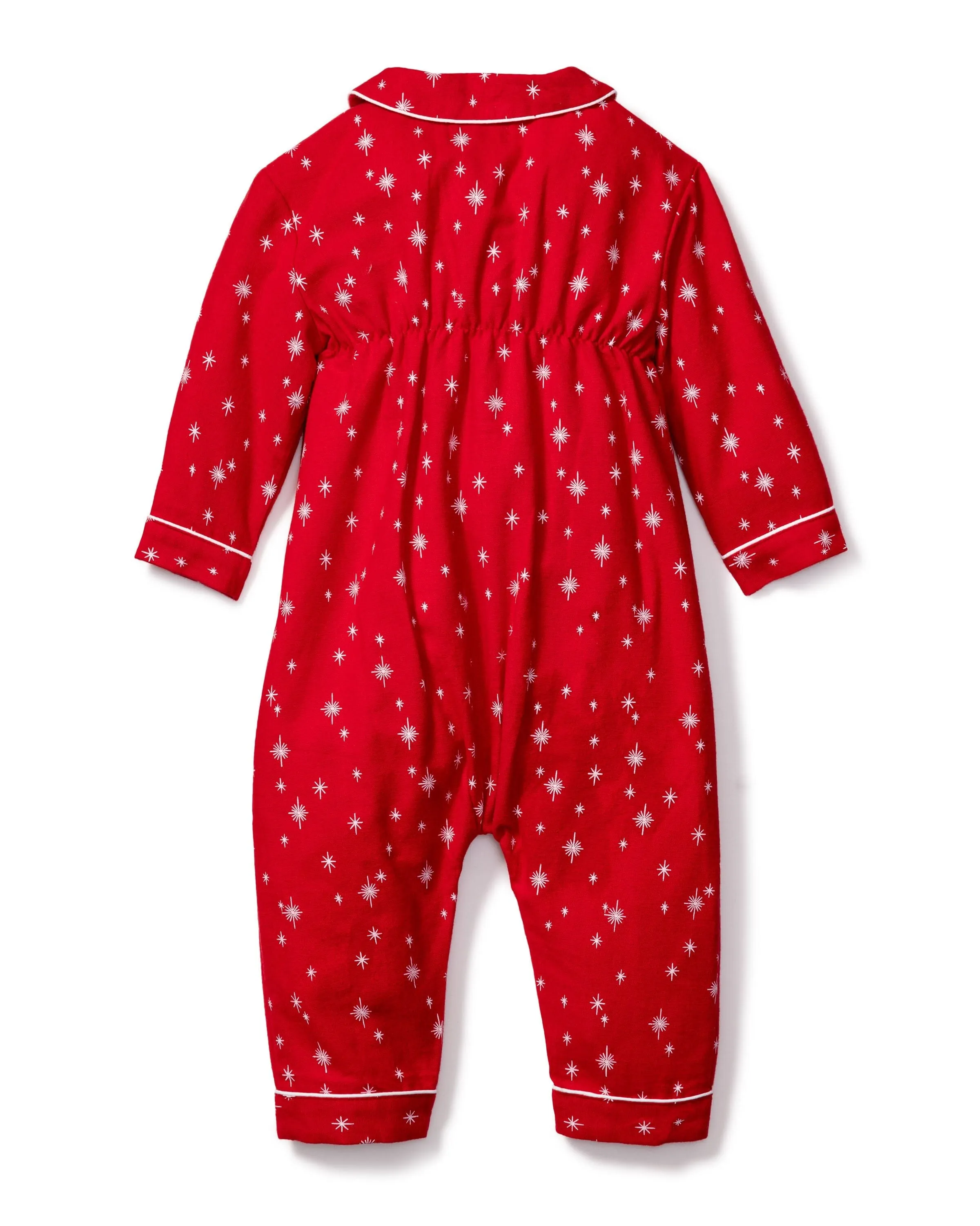 Baby's Flannel Cambridge Romper | Starry Night