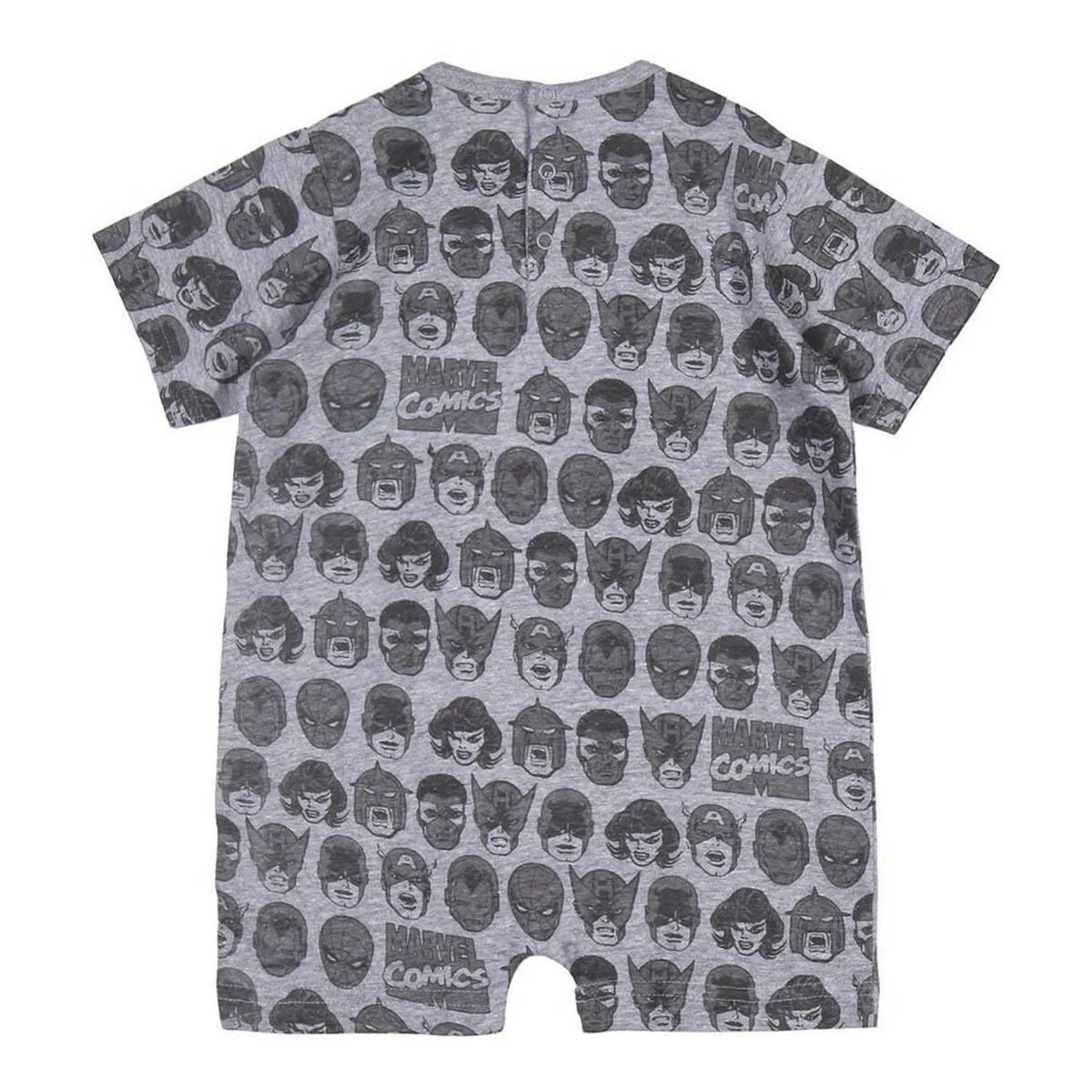 Baby's Short-sleeved Romper Suit Marvel Grey