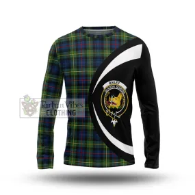 Bailey Modern Tartan Long Sleeve T-Shirt with Family Crest Circle Style