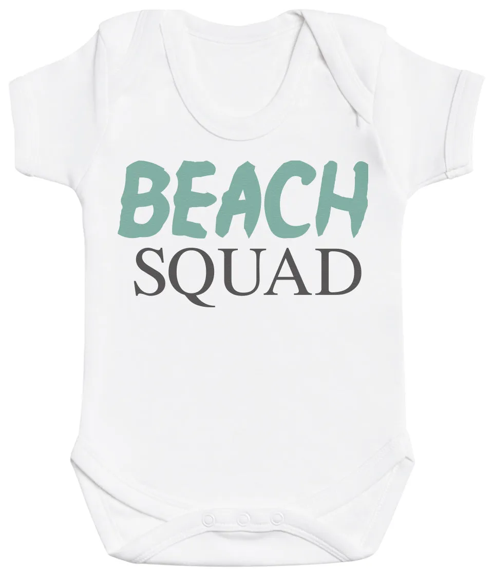 Beach Squad - Matching Family Holiday Set - Baby Bodysuit & Kids T-Shirt, Mum & Dad T-Shirt - (Sold Separately)