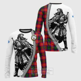 Belshes (Belsches) Tartan Clan Crest Long Sleeve T-Shirt with Highlander Warrior Celtic Style