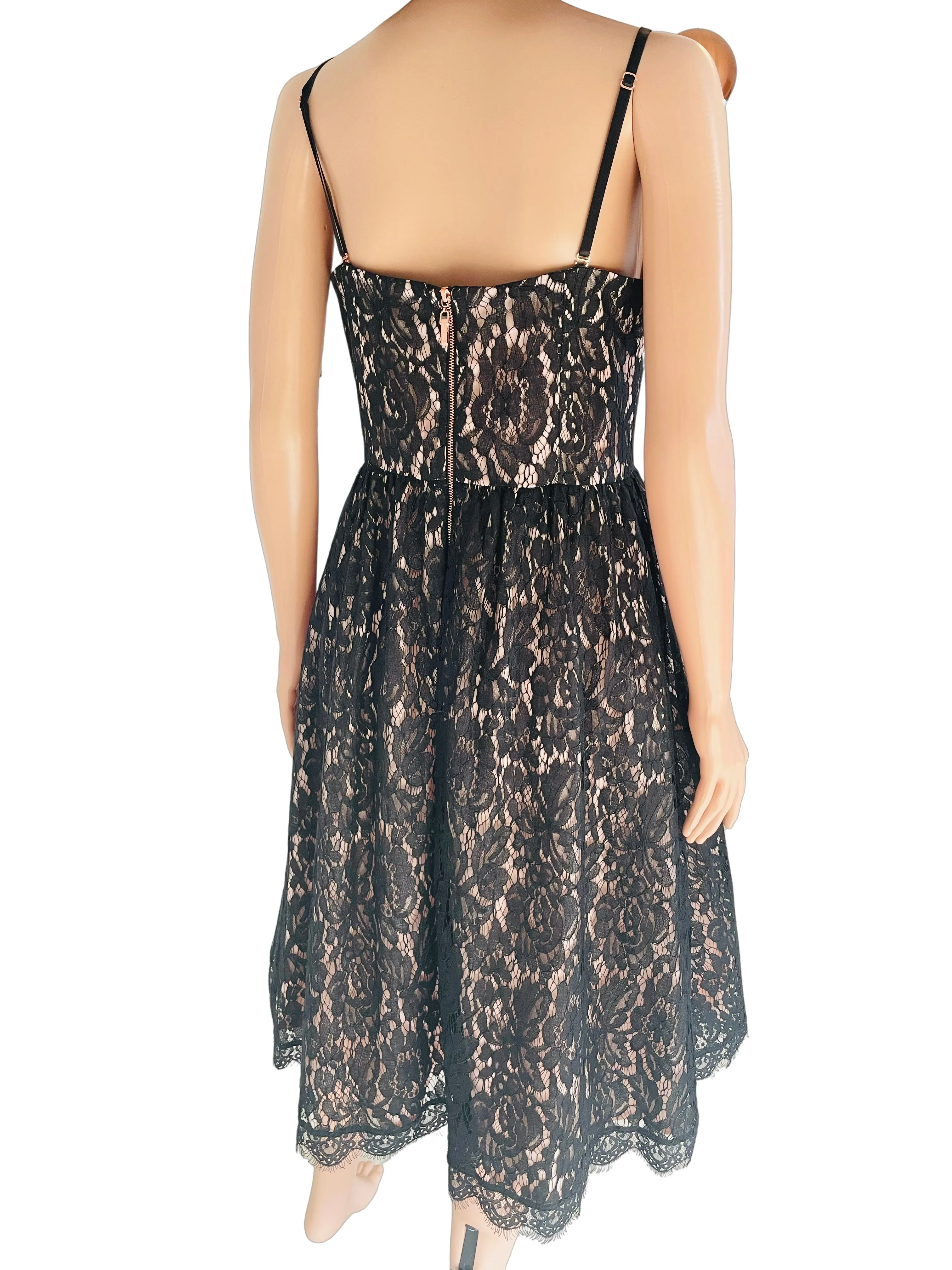 Black Lace Prom Dress