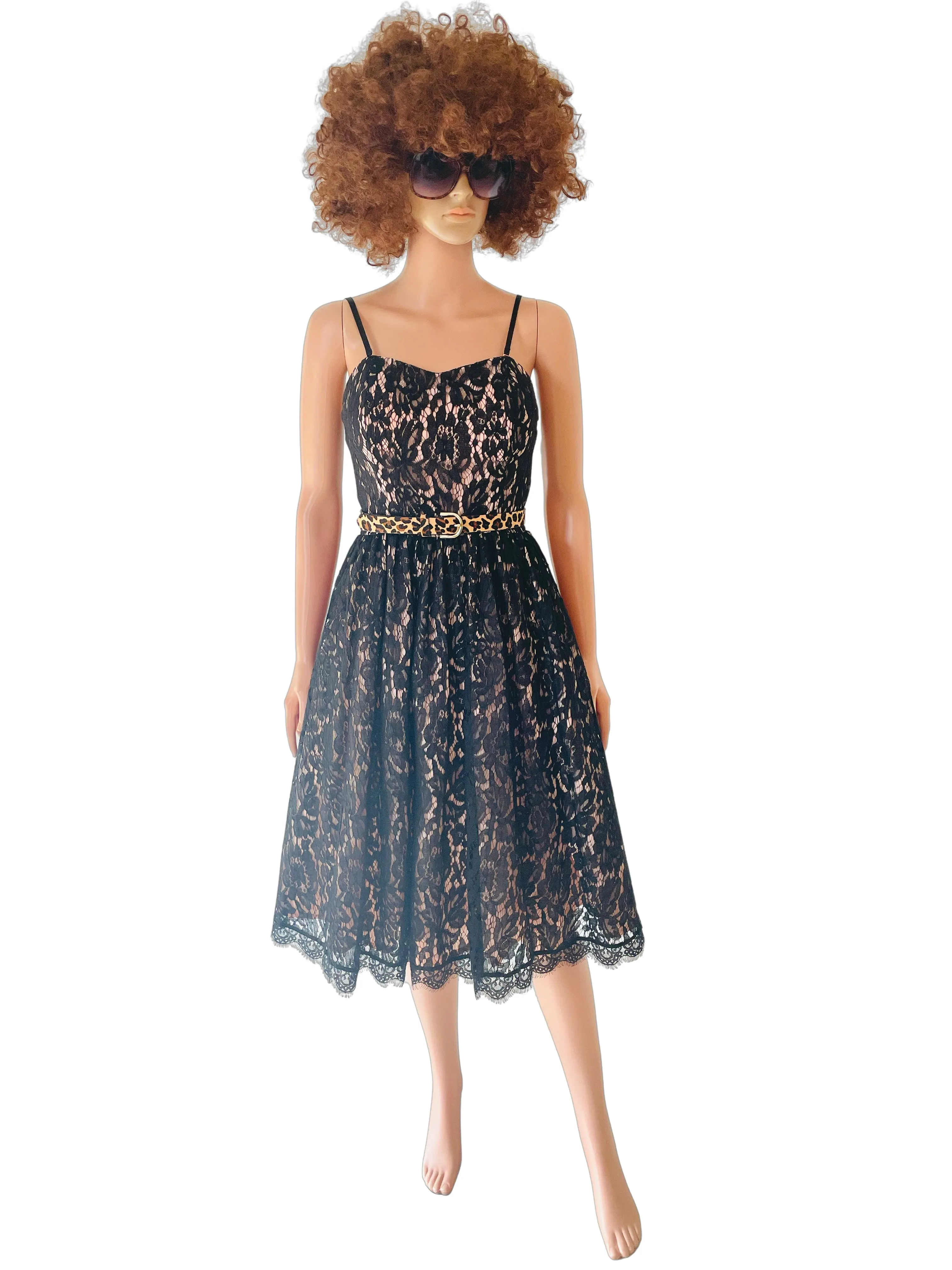 Black Lace Prom Dress