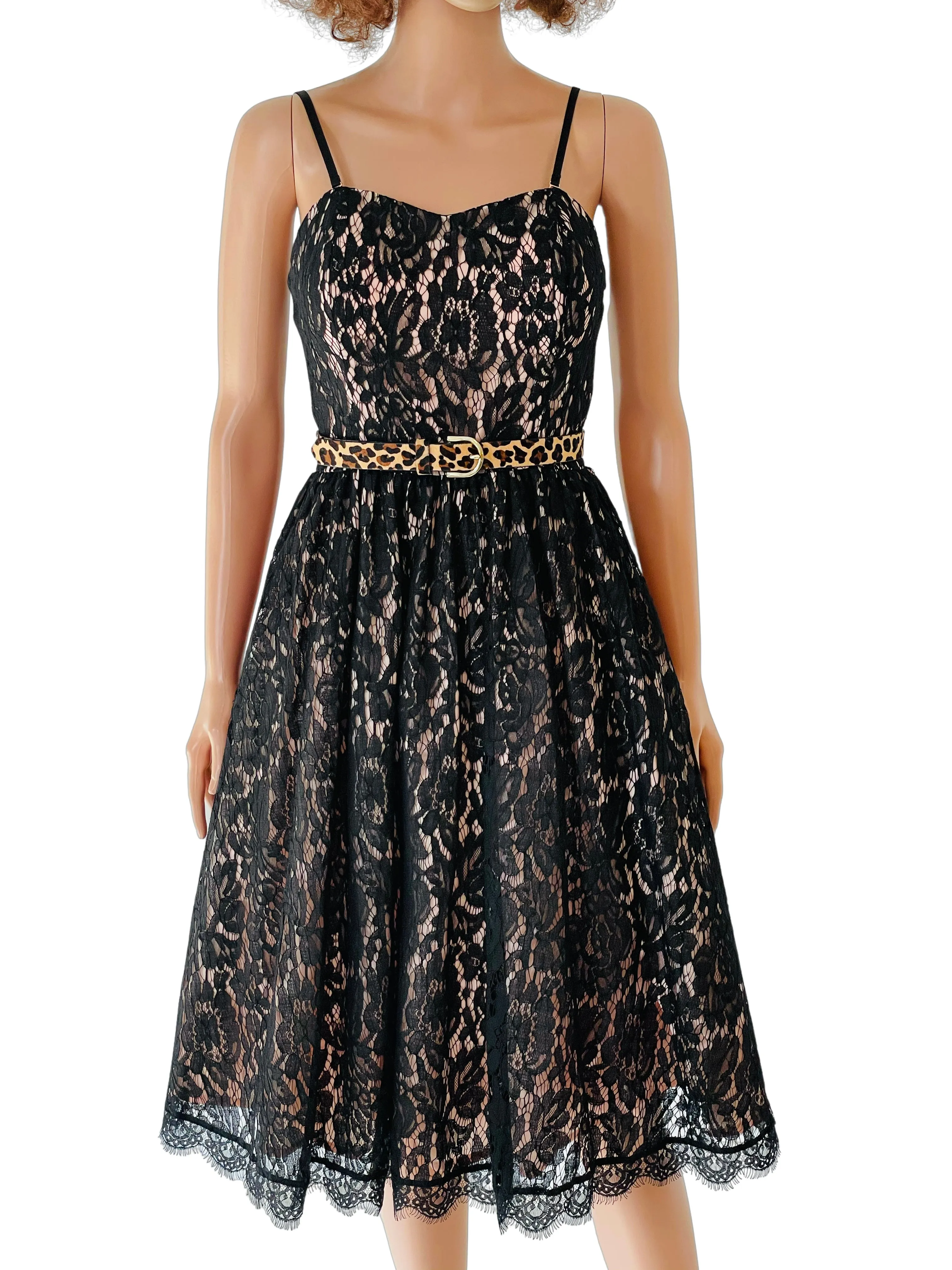 Black Lace Prom Dress