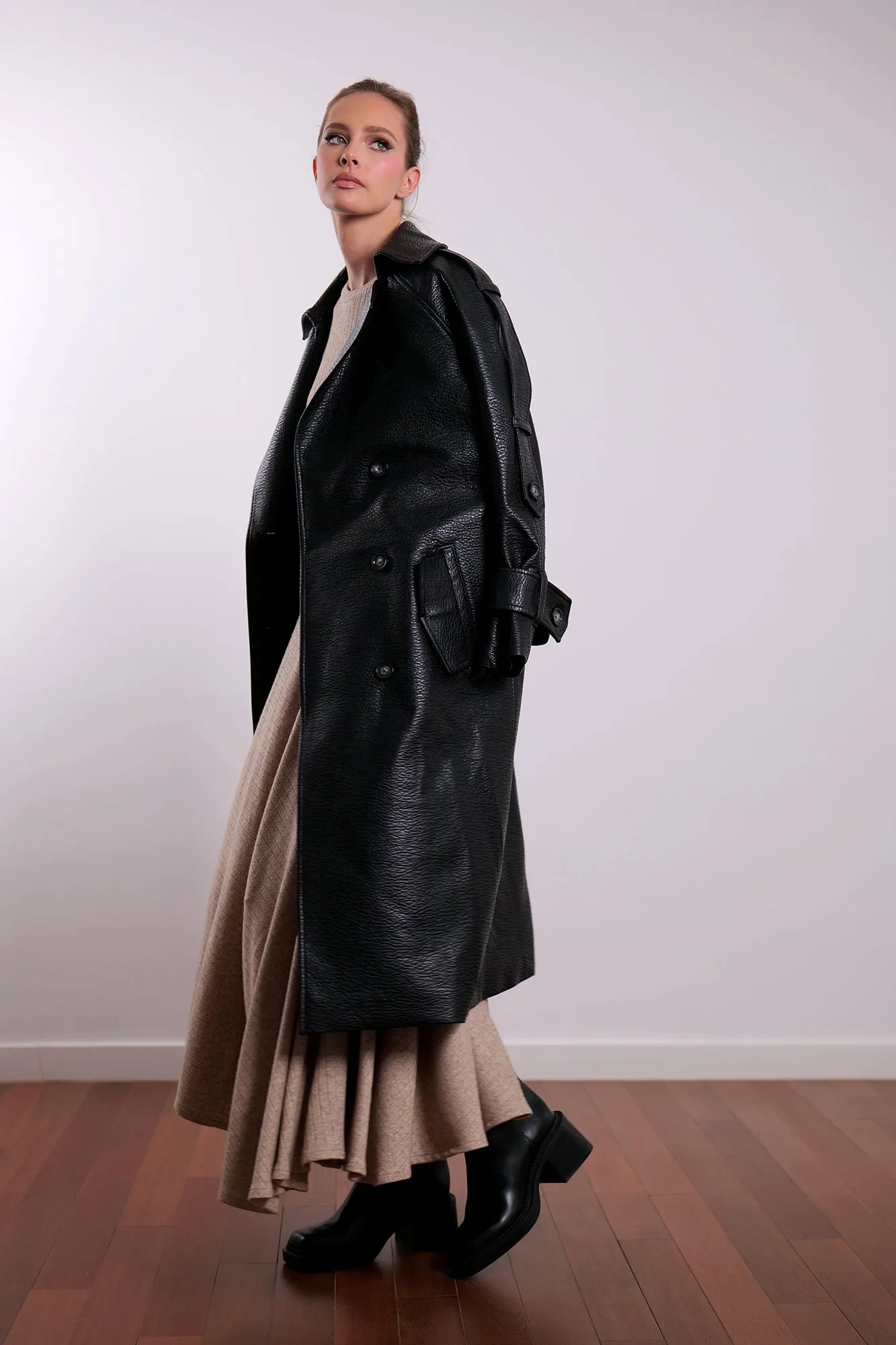 Black Lather trench