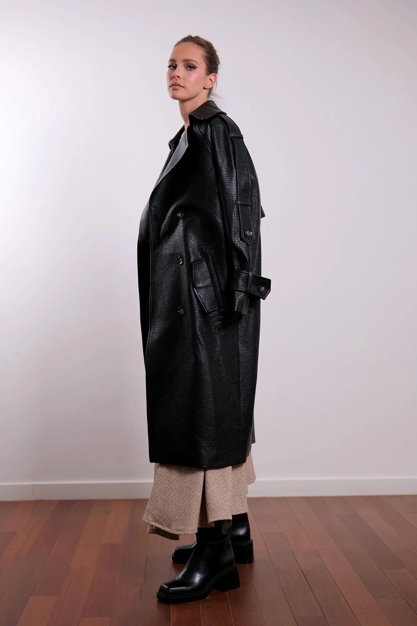 Black Lather trench