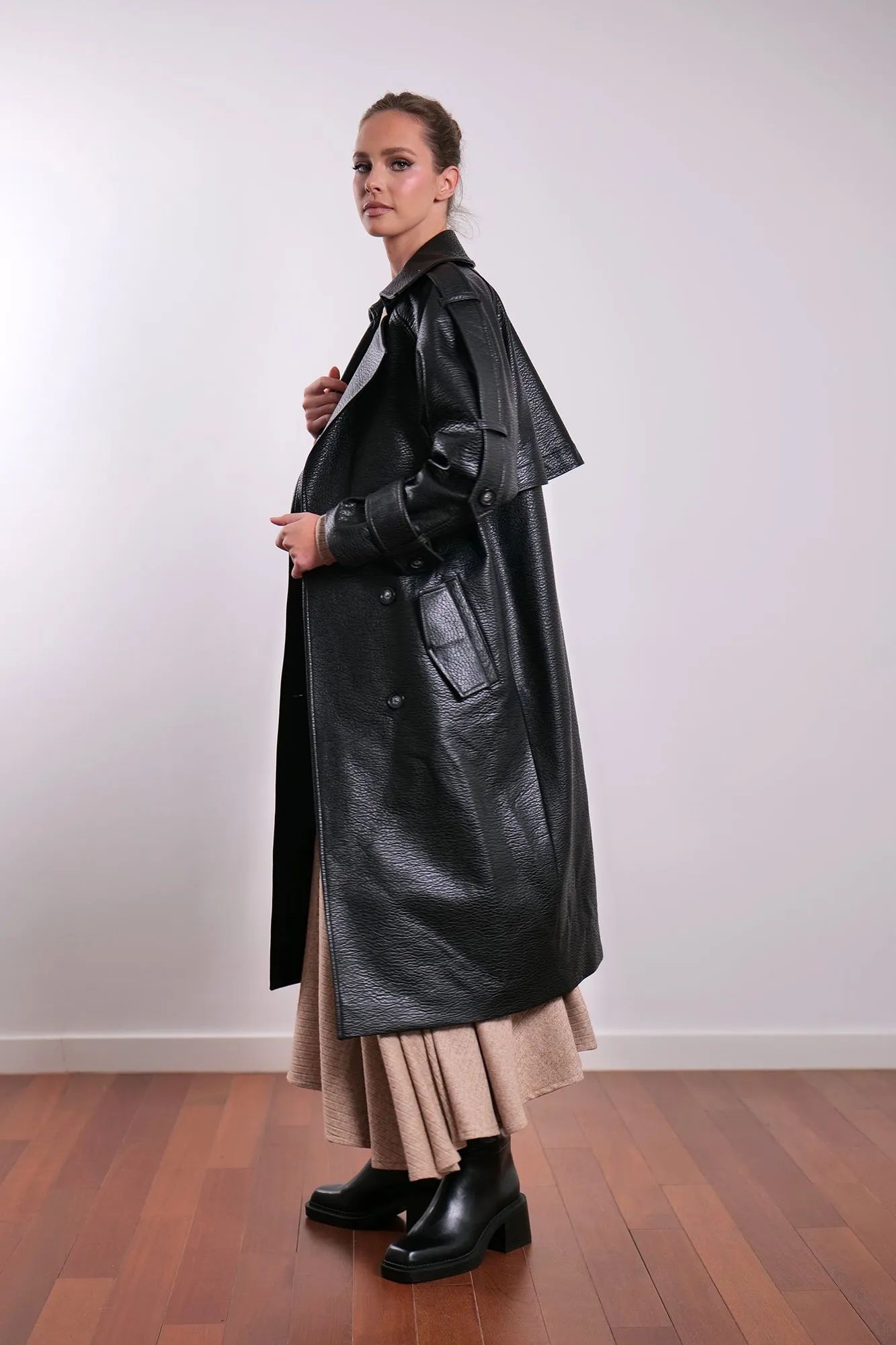 Black Lather trench