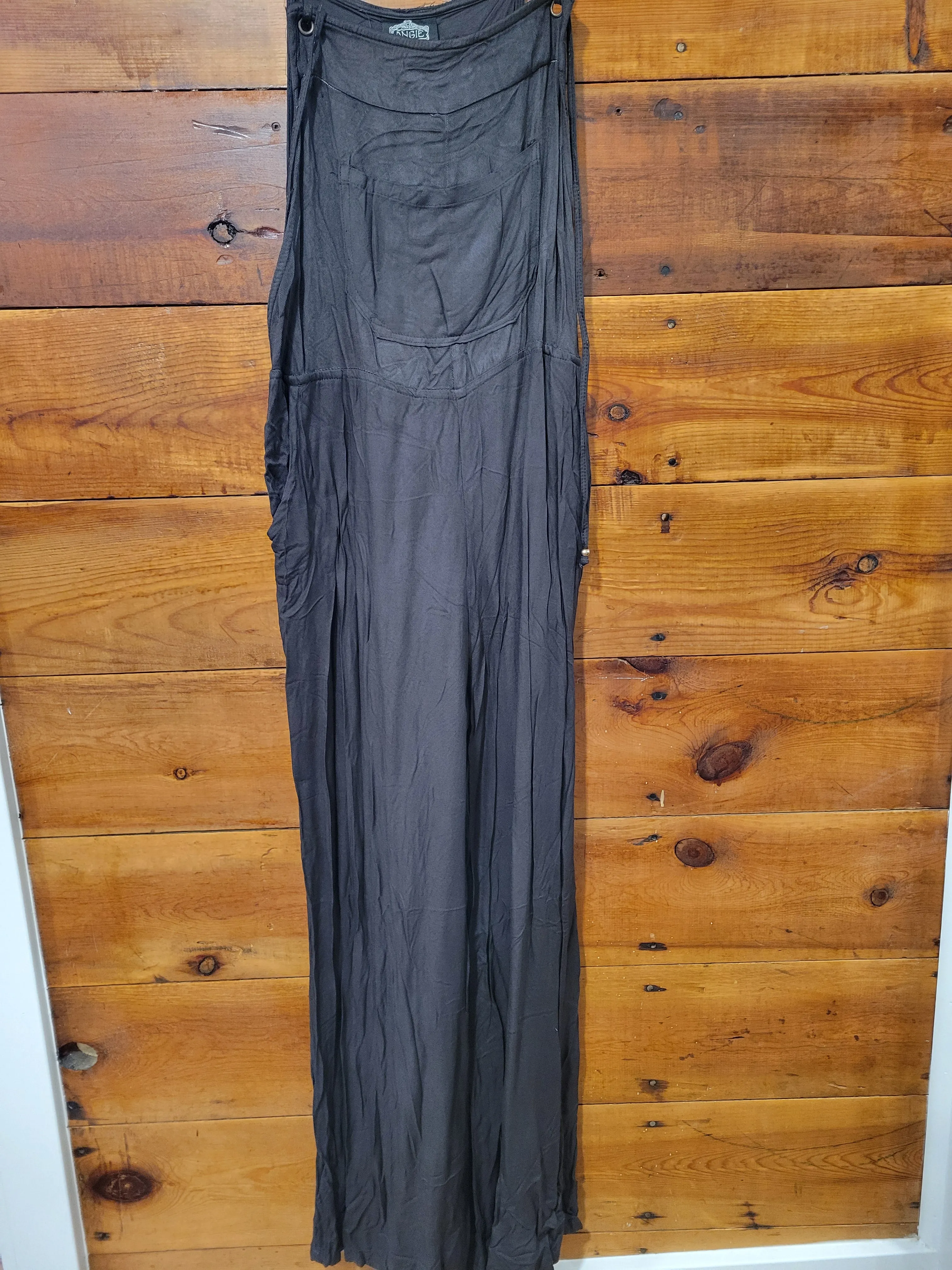 Black Tencel Denim Jumpsuit