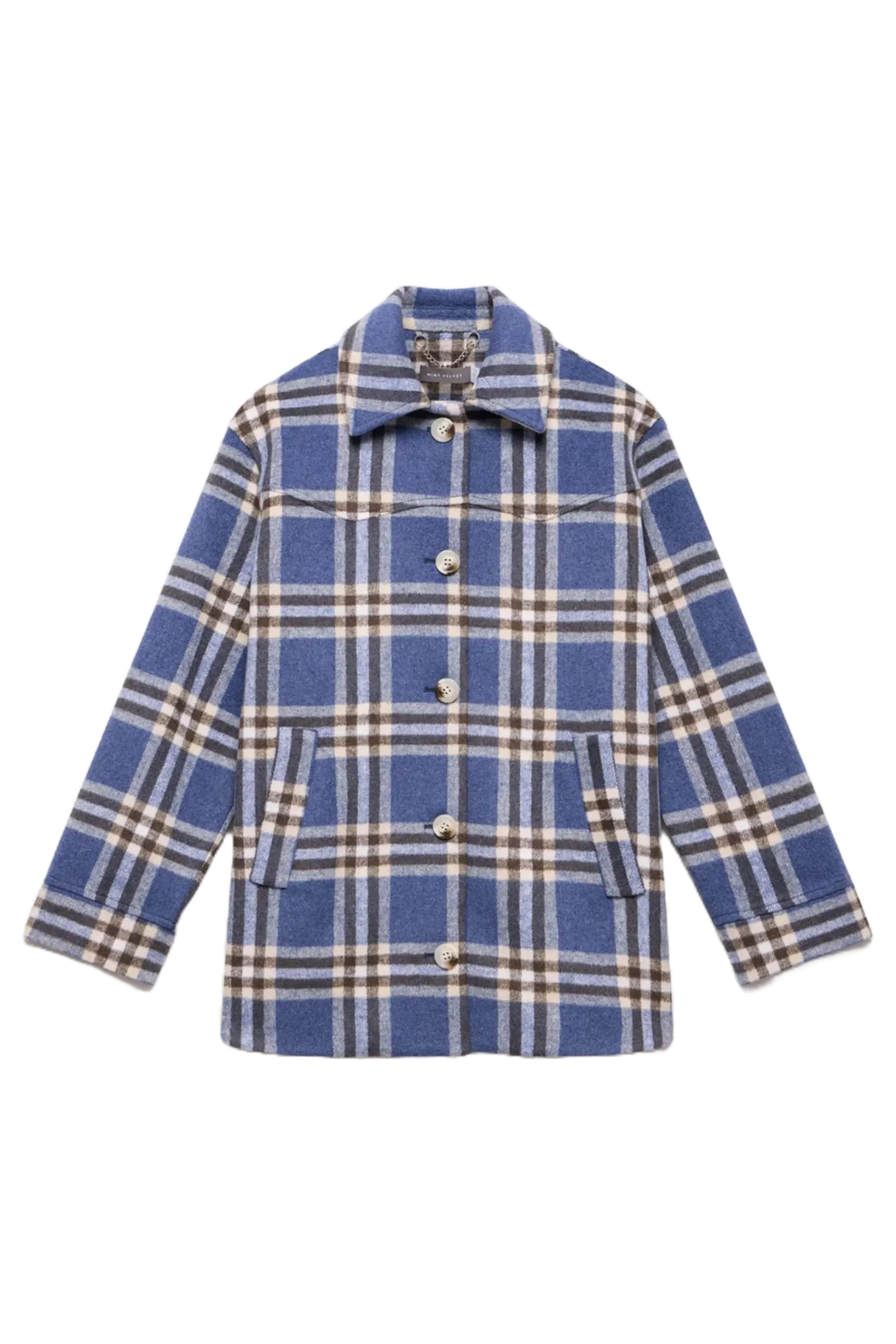 Blue Checked Shacket