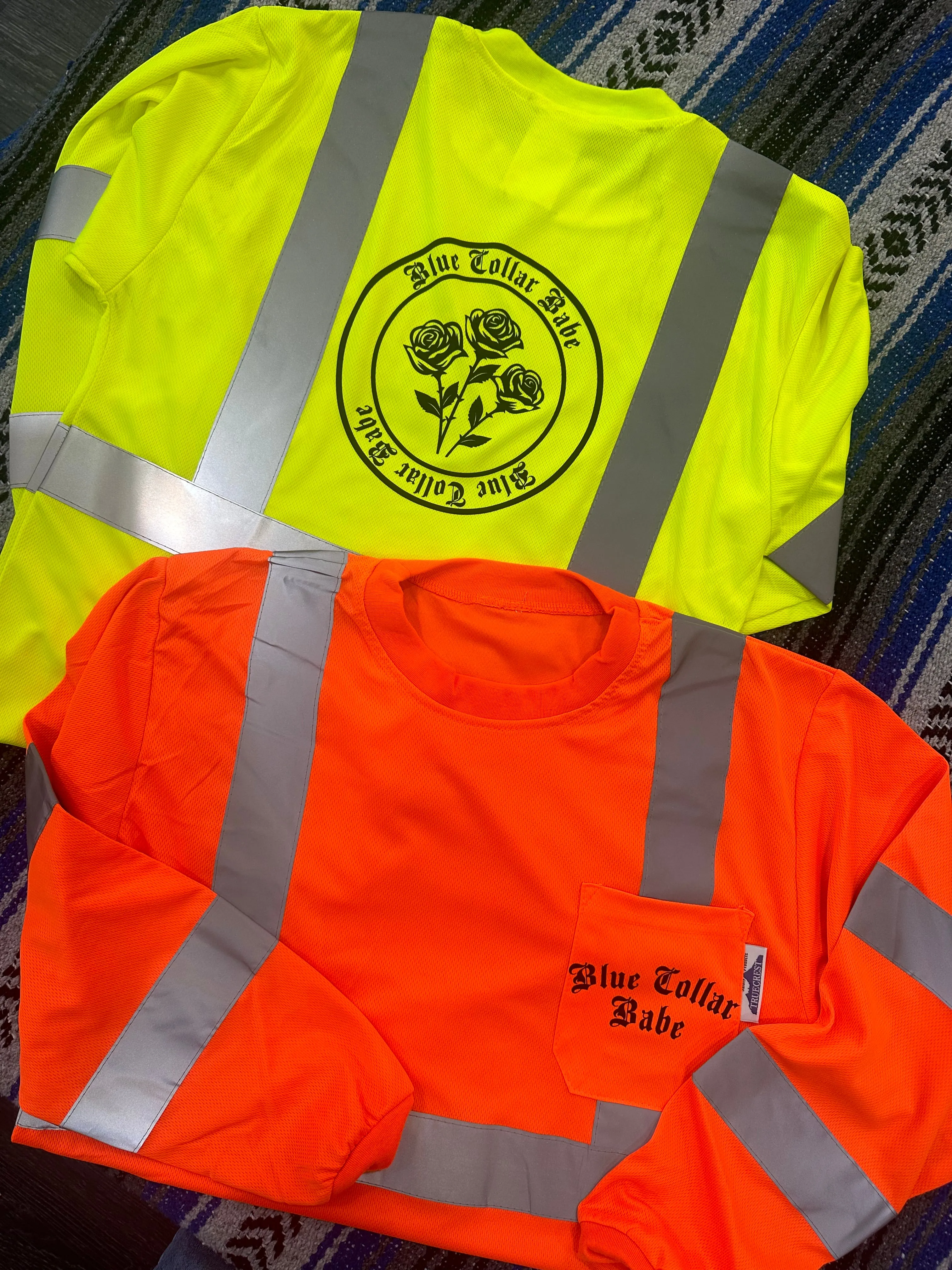 BlueCollar Babe LS High Visibility Saftey Orange