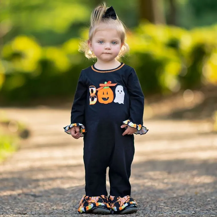 Boo Halloween Toddler Romper