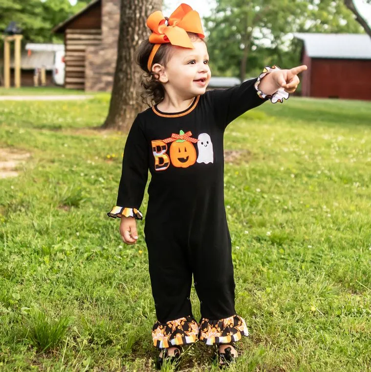 Boo Halloween Toddler Romper