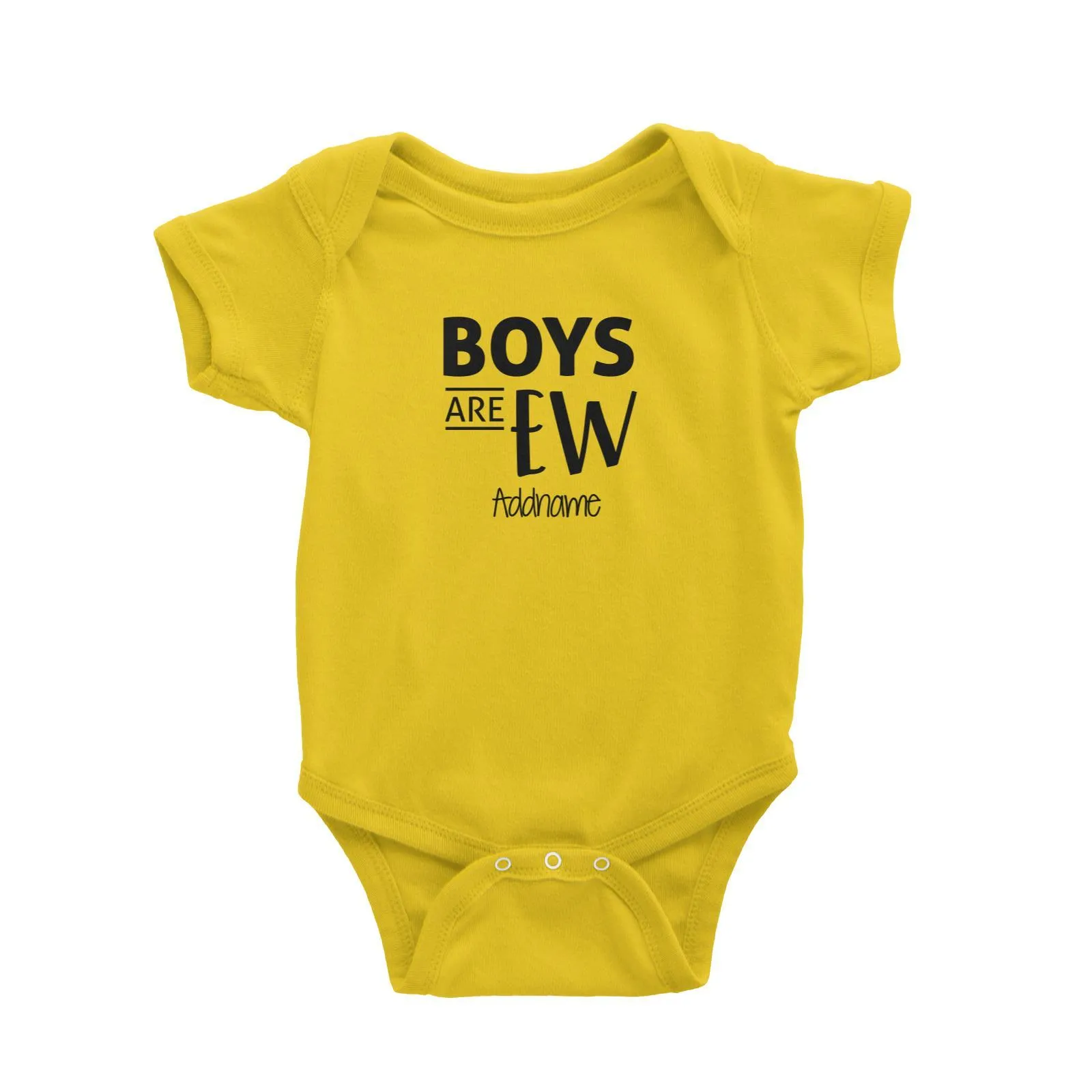 Boys Are Ew Addname Baby Romper