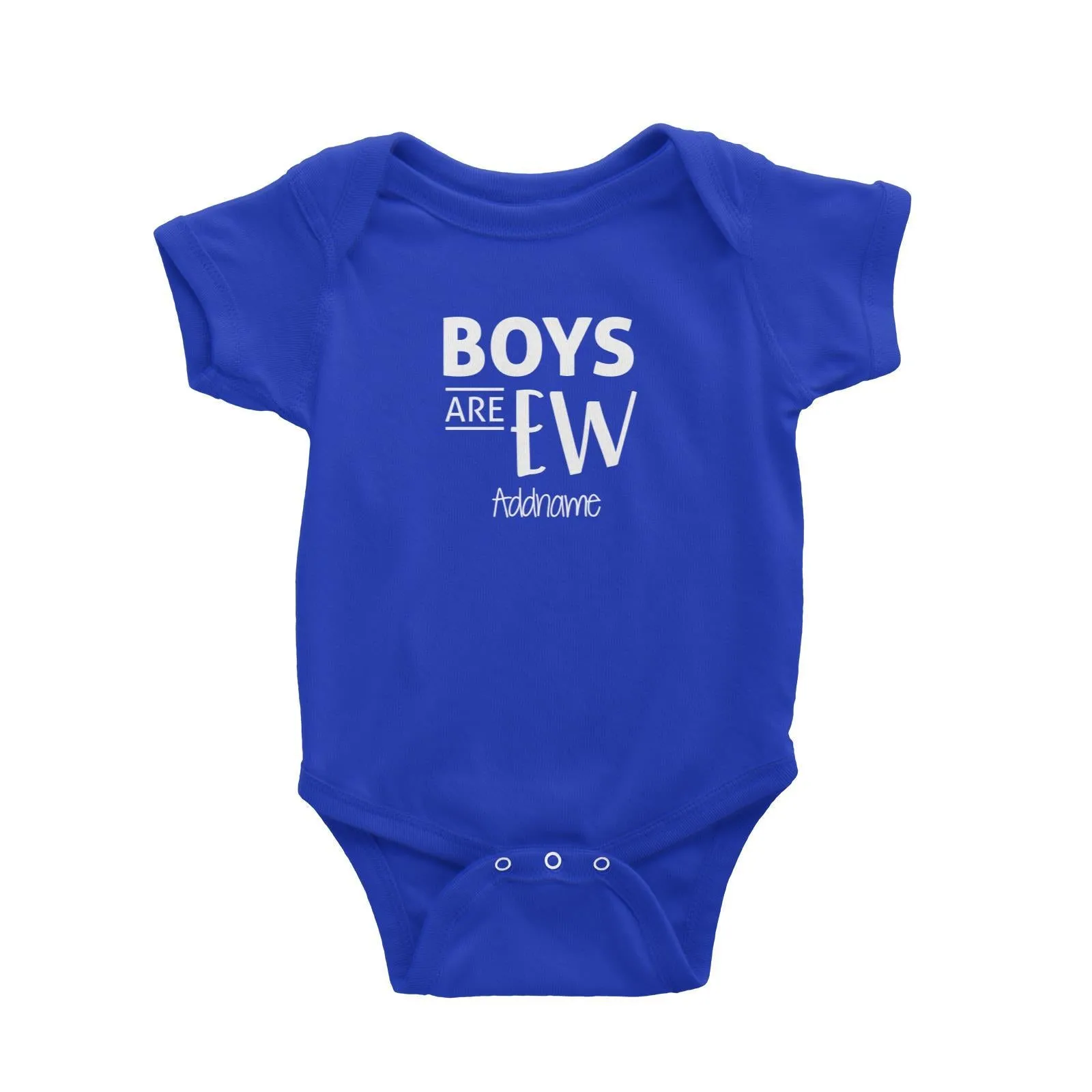 Boys Are Ew Addname Baby Romper