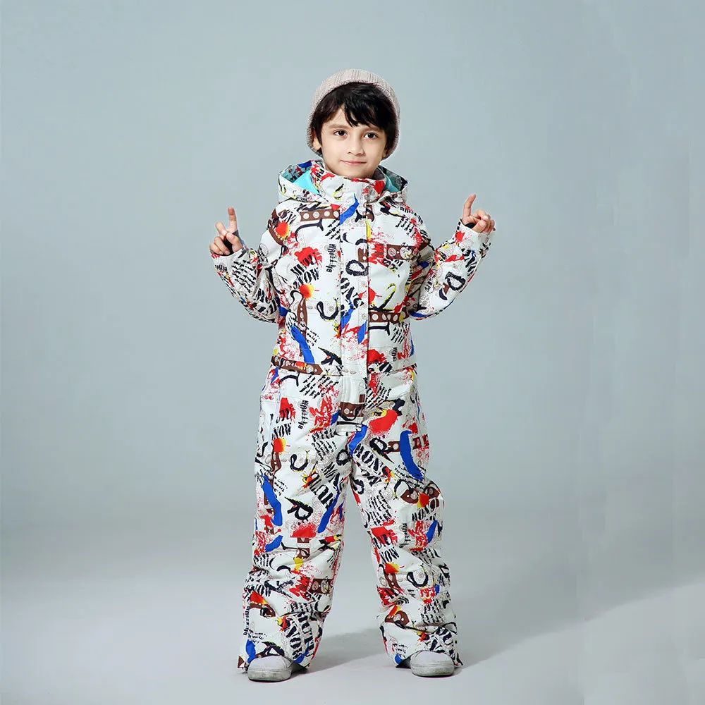 Boys One Piece New Style Winter Fashion Ski Suits Winter Jumpsuit Snowsuits