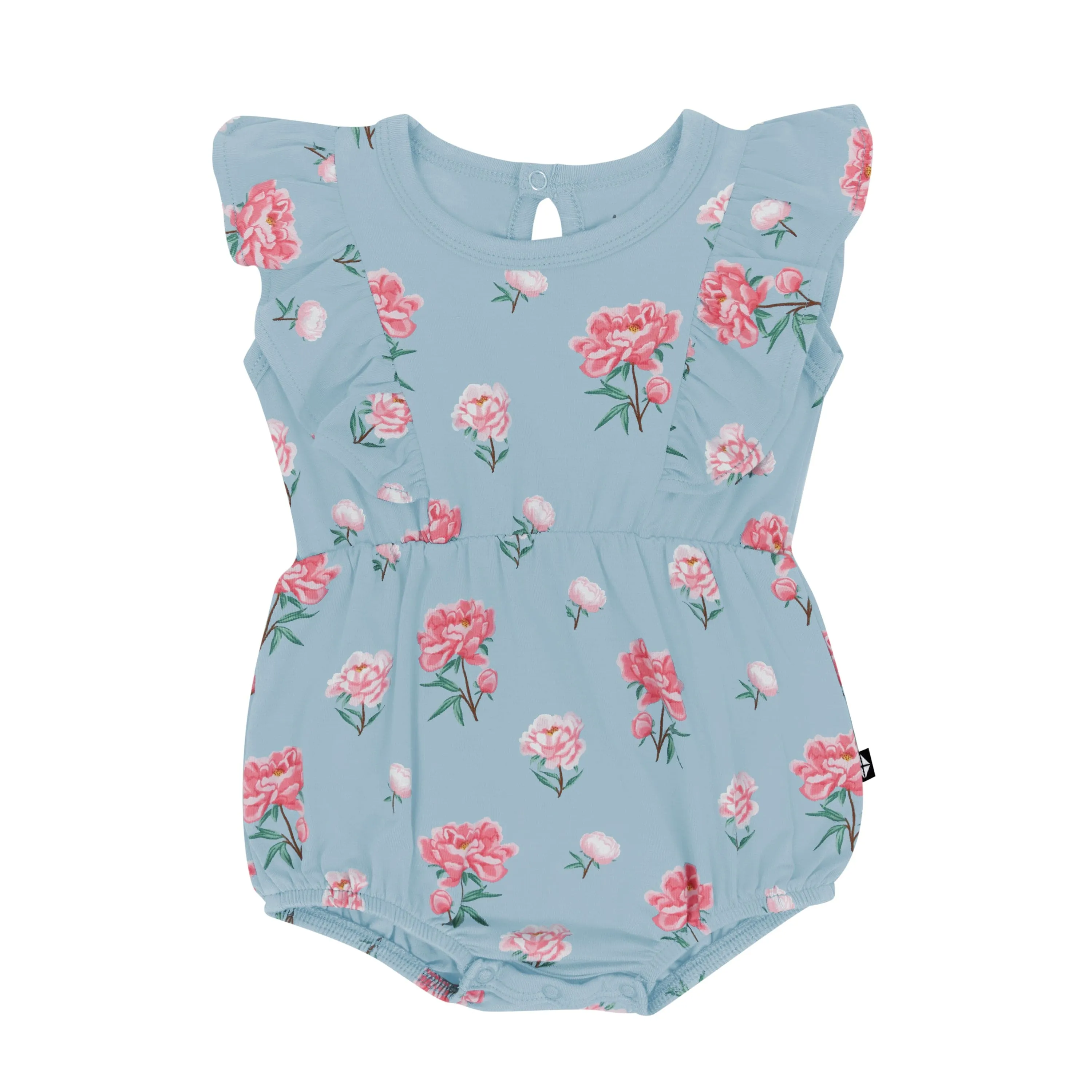 Bubble Romper in Peony