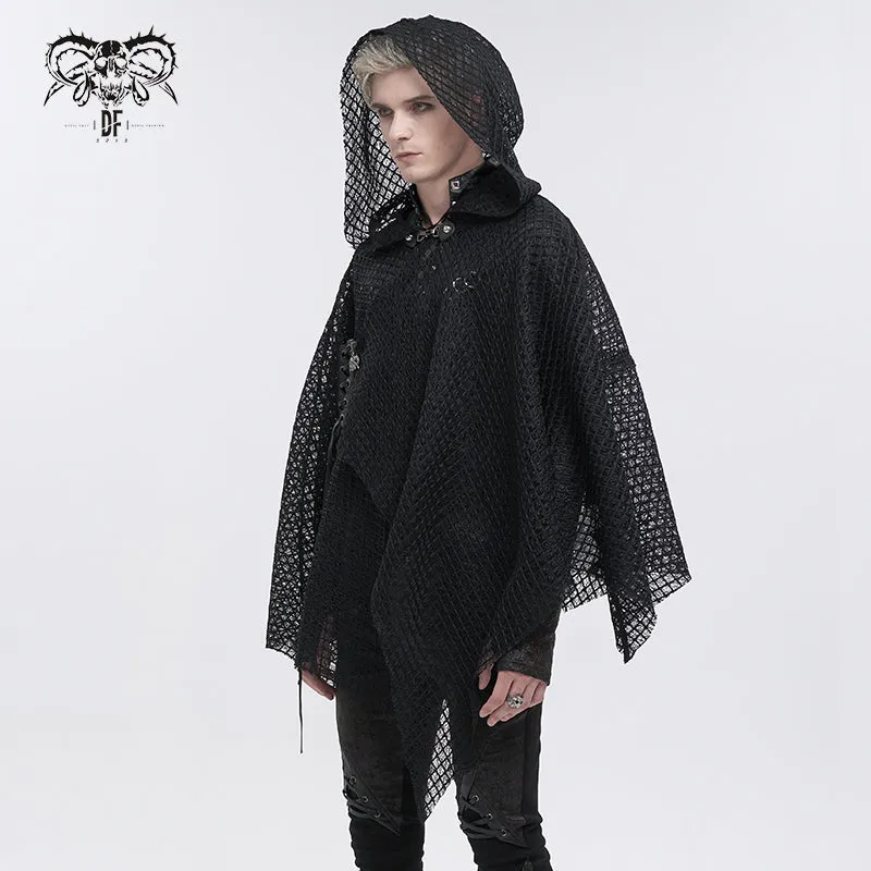 CA033 punk mesh asymmetric shawl