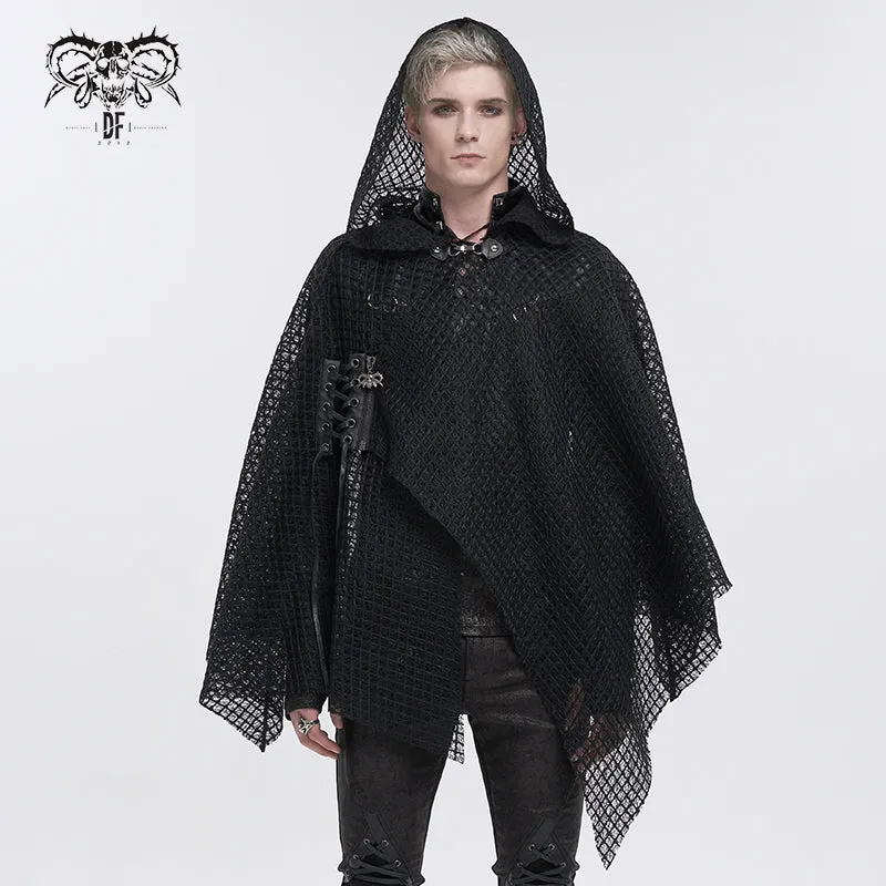 CA033 punk mesh asymmetric shawl