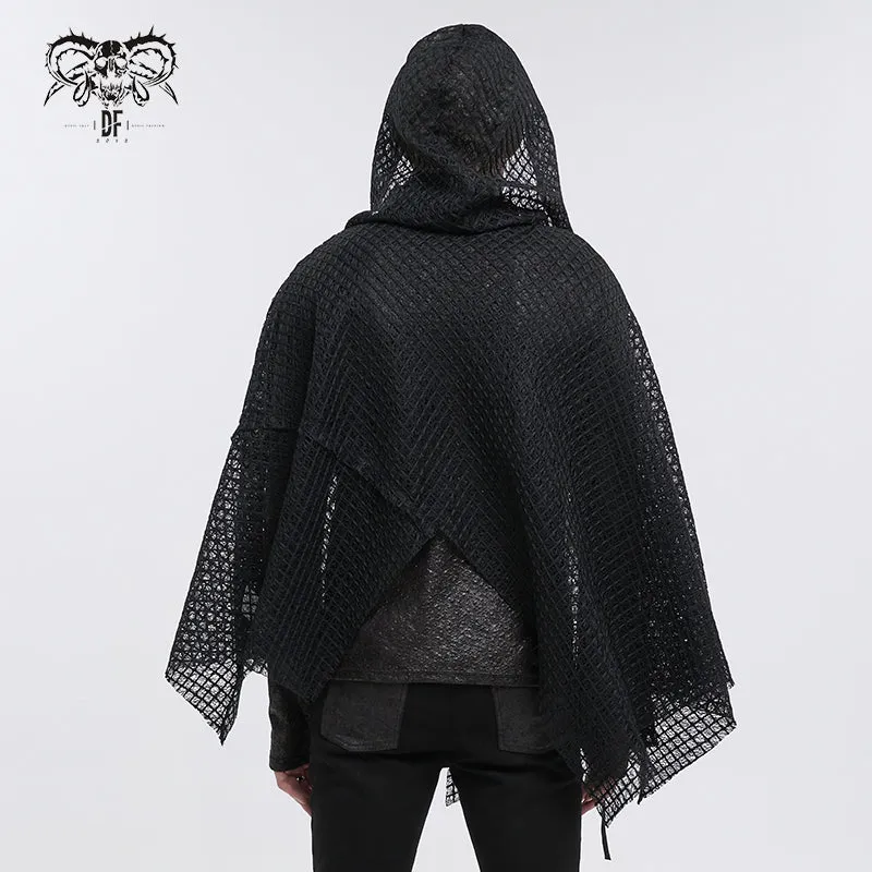 CA033 punk mesh asymmetric shawl