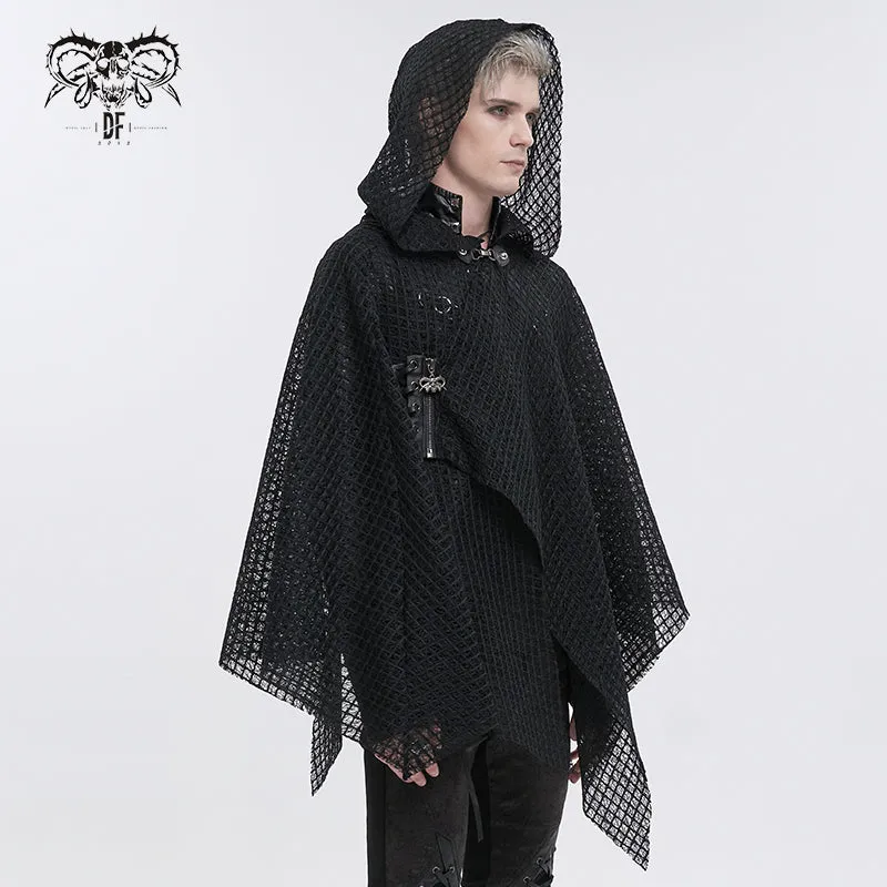 CA033 punk mesh asymmetric shawl