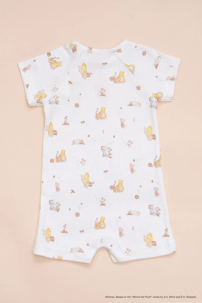 Caleb Romper - Dandelion Pooh