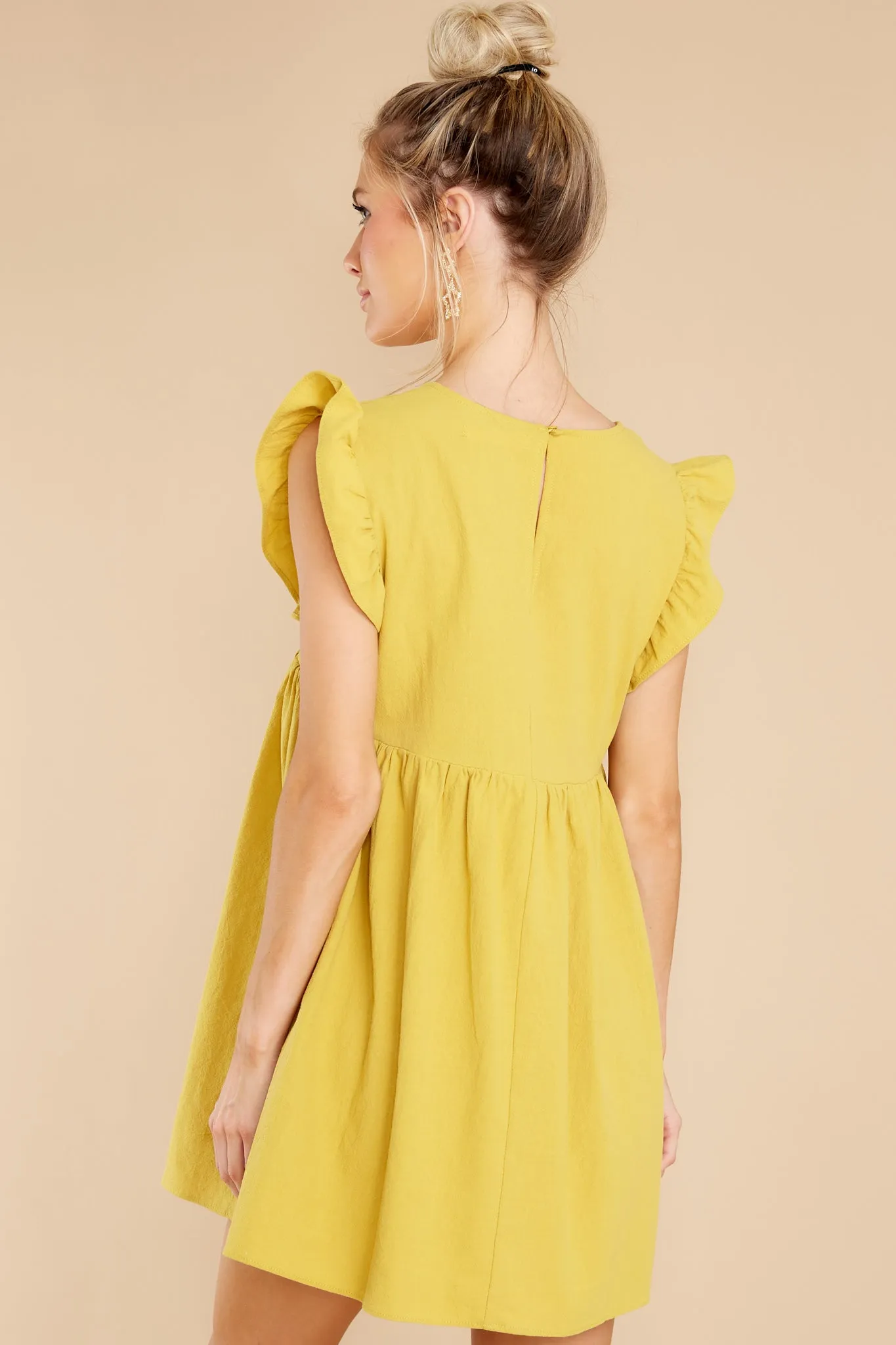 Call Me Angel Yellow Romper Dress