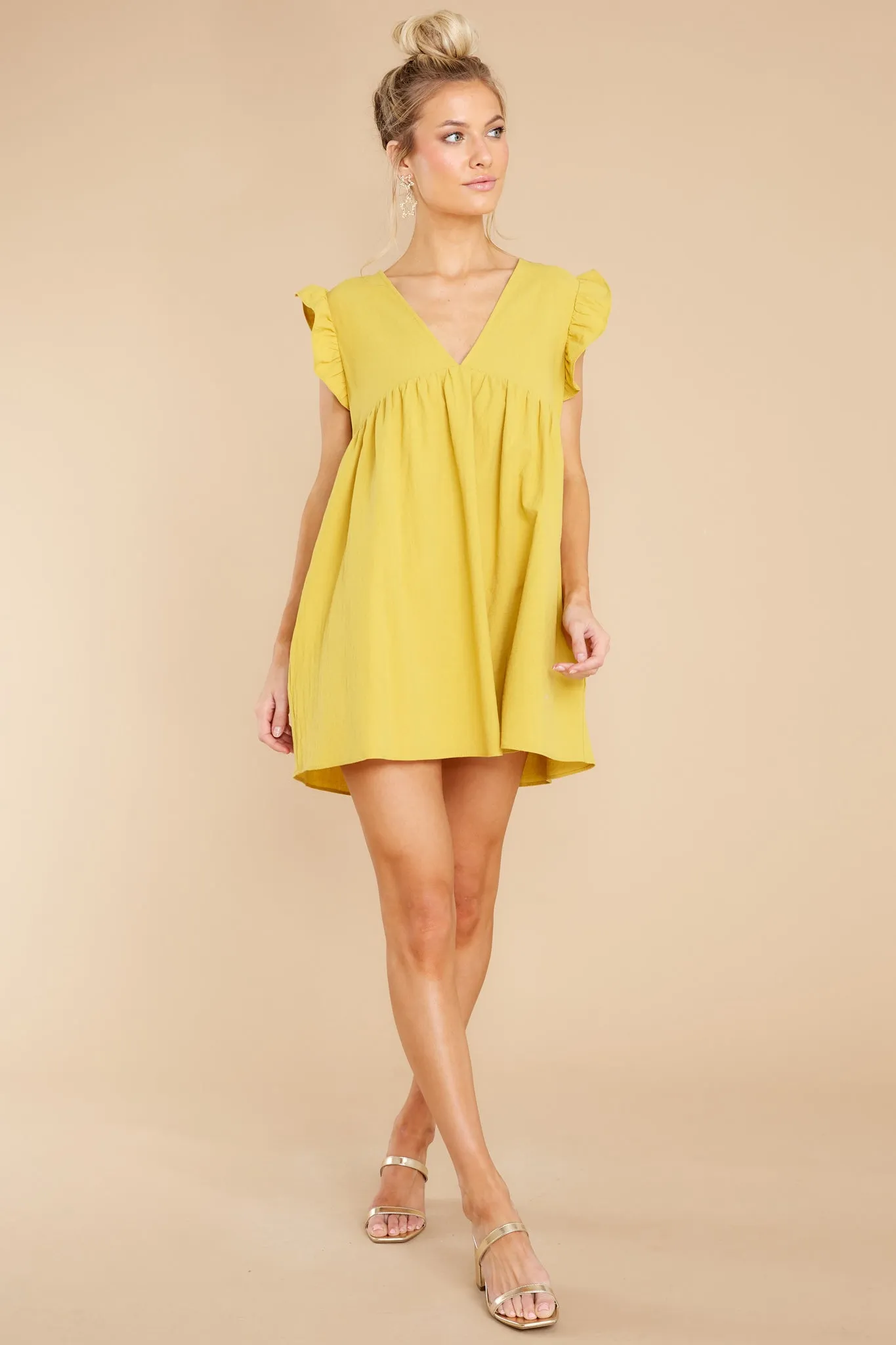 Call Me Angel Yellow Romper Dress