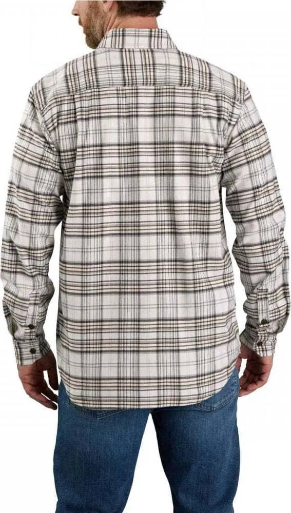 Carhartt Men&#x27;s Midweight Flannel L/S Plaid Shirt Malt | Buy Carhartt Men&#x27;s Midweight Flannel L/S Plaid Shirt Malt here | Outnorth