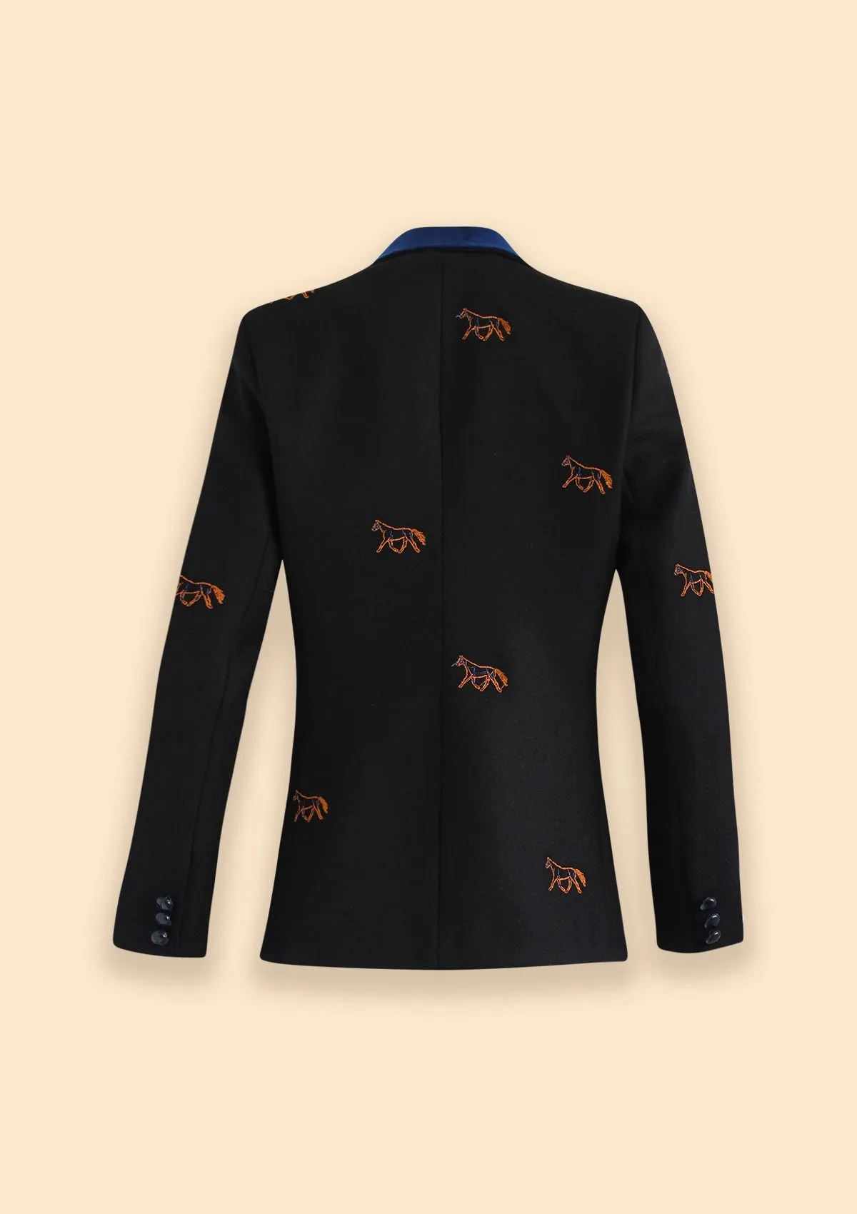 Cavaletti Embroidered Blazer | Noir