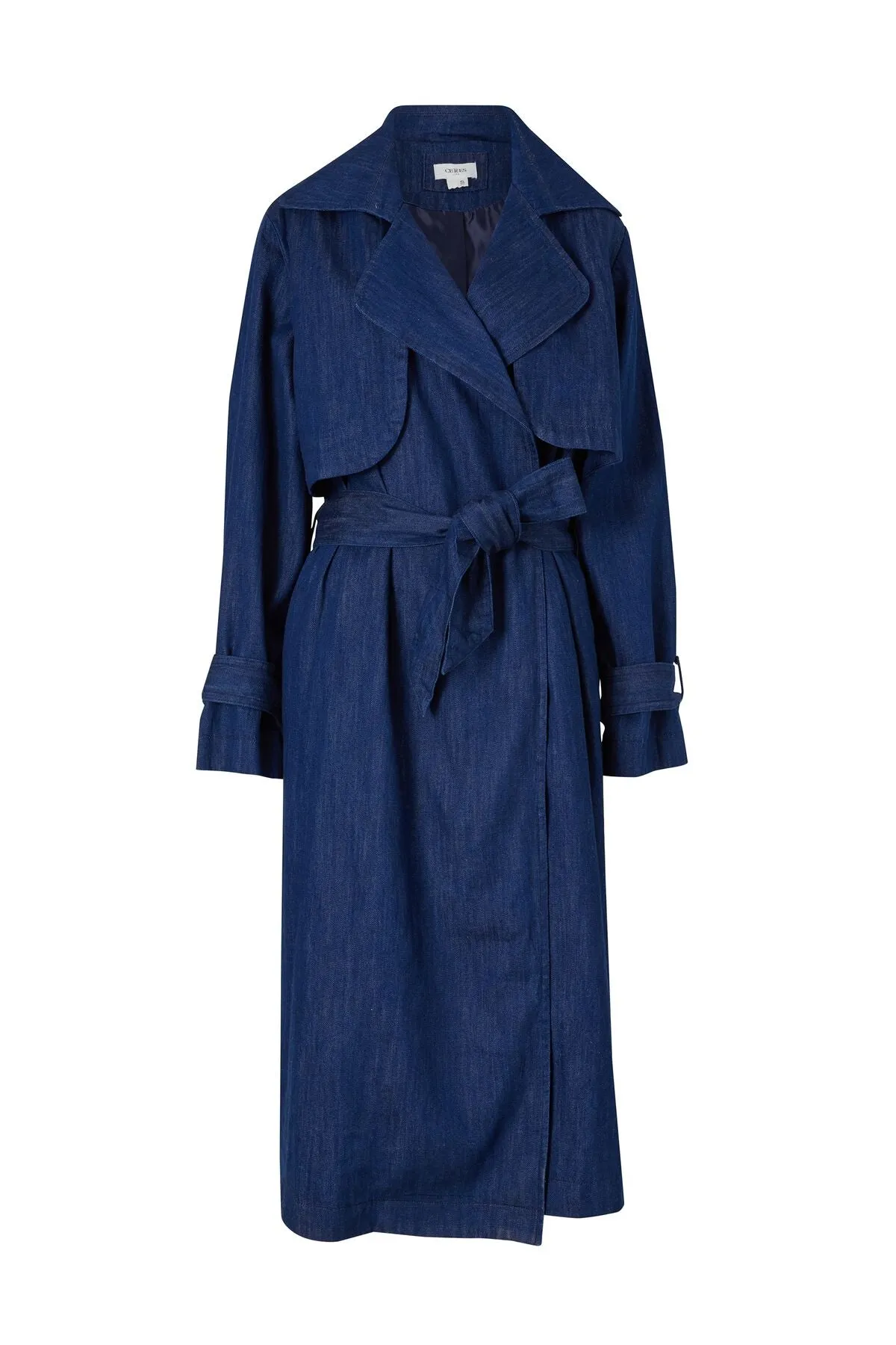 Ceres Life Lightweight Denim Trench Dark Indigo