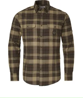 Chevalier Men&#x27;s Heron Flannel Shirt Soil Brown Checked | Buy Chevalier Men&#x27;s Heron Flannel Shirt Soil Brown Checked here | Outnorth